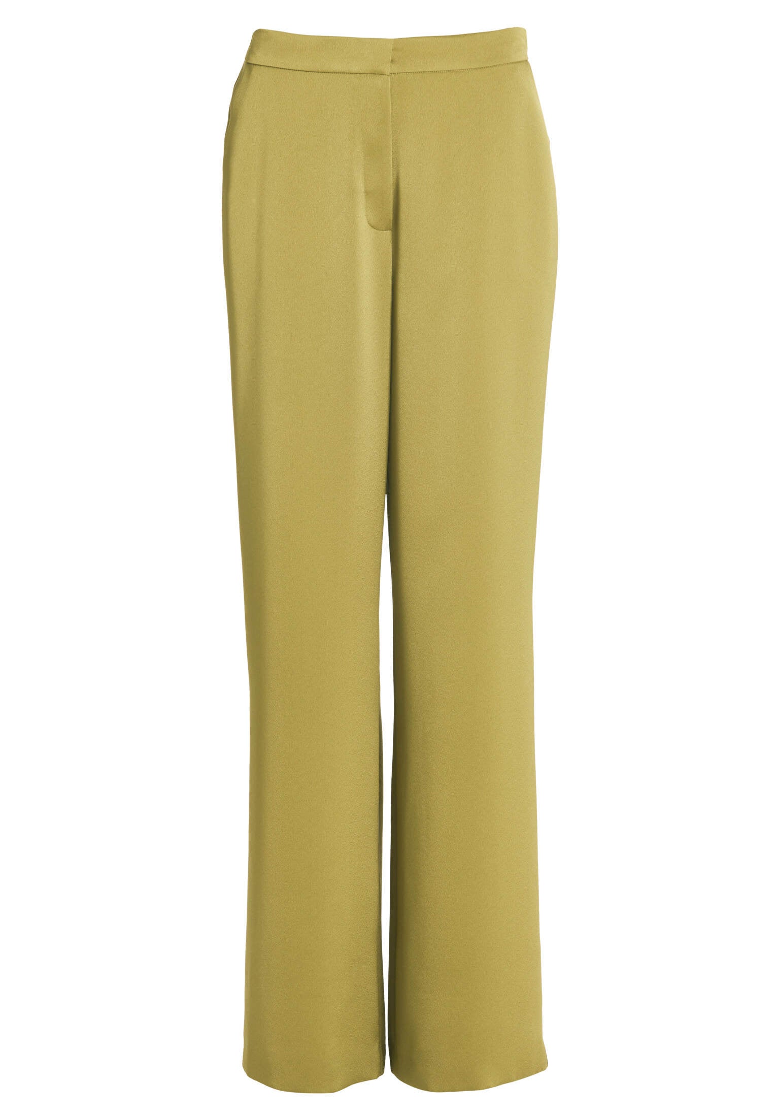 Hose aus Satin mit geradem Bein