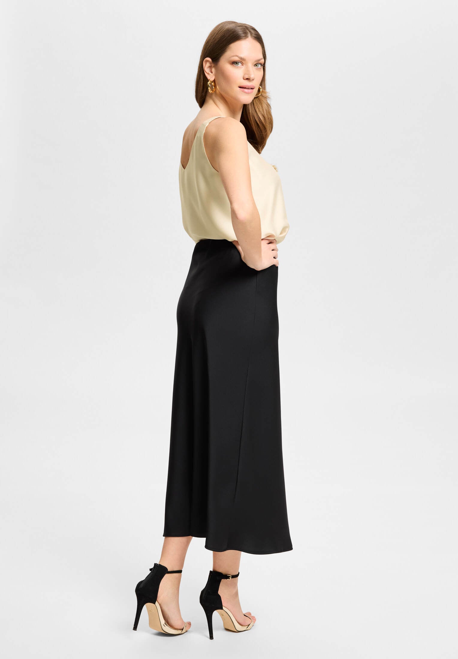 Top aus Satinchiffon