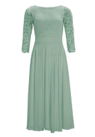 Midikleid mit fließendem Chiffon-Rock