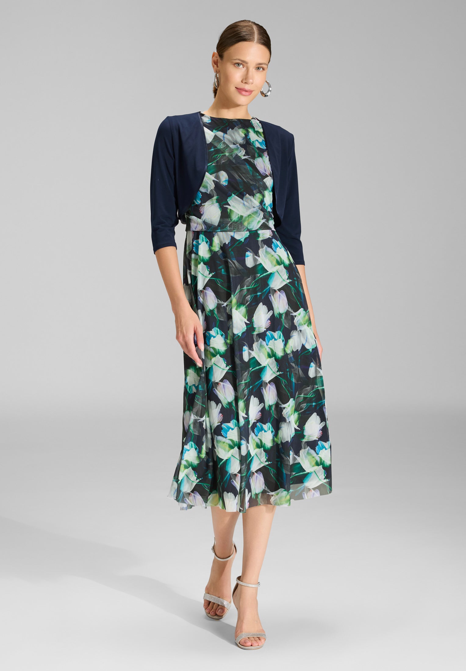 Bolero aus weichem Jersey navy