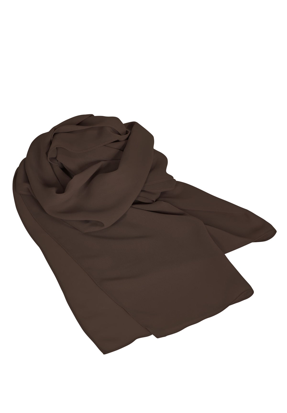 Stola aus Chiffon chocolate brown One Size