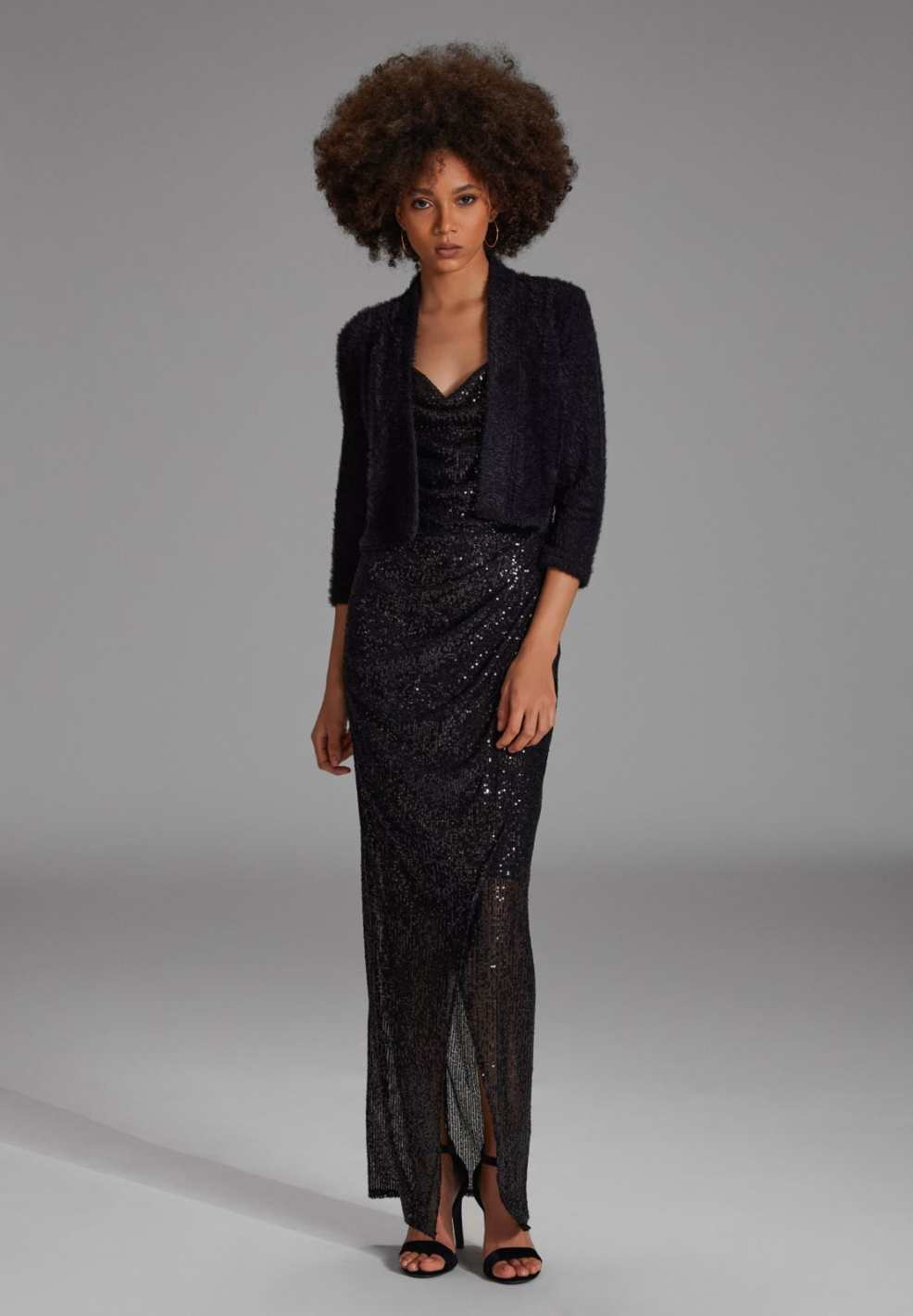 Jersey Bolero in Flausch Optik