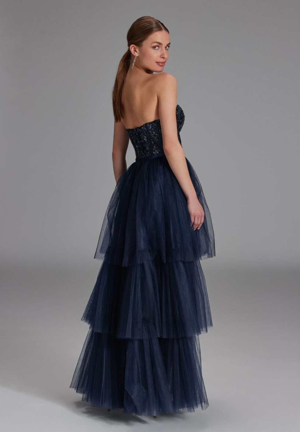 Vokuhila-Kleid mit Corsagentop