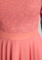 Midikleid mit fließendem Chiffon-Rock