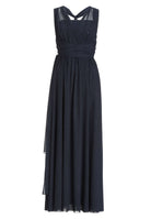 Abendkleid aus Mesh und Spitze mit verschiedenen Bindemöglichkeiten