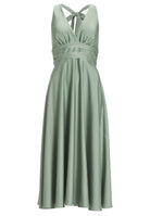 Neckholder Kleid aus Satin
