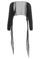 Wickelbolero mit langen Ärmeln