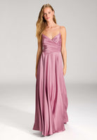 Satinkleid mit Schnürung am Rücken