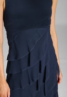 Cocktailkleid aus Materialmix