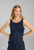 Cocktailkleid aus Materialmix