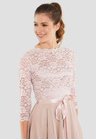 Cocktailkleid aus Spitze und Chiffon