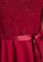 Cocktailkleid mit Spitzenoberteil und Chiffon Rock