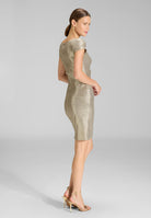 Cocktailkleid aus foliertem Jersey