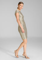 Cocktailkleid aus foliertem Jersey