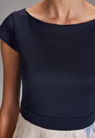 Cocktailkleid aus Materialmix