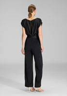 Jumpsuit aus Material-Mix