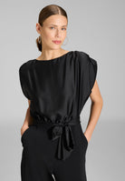 Jumpsuit aus Material-Mix