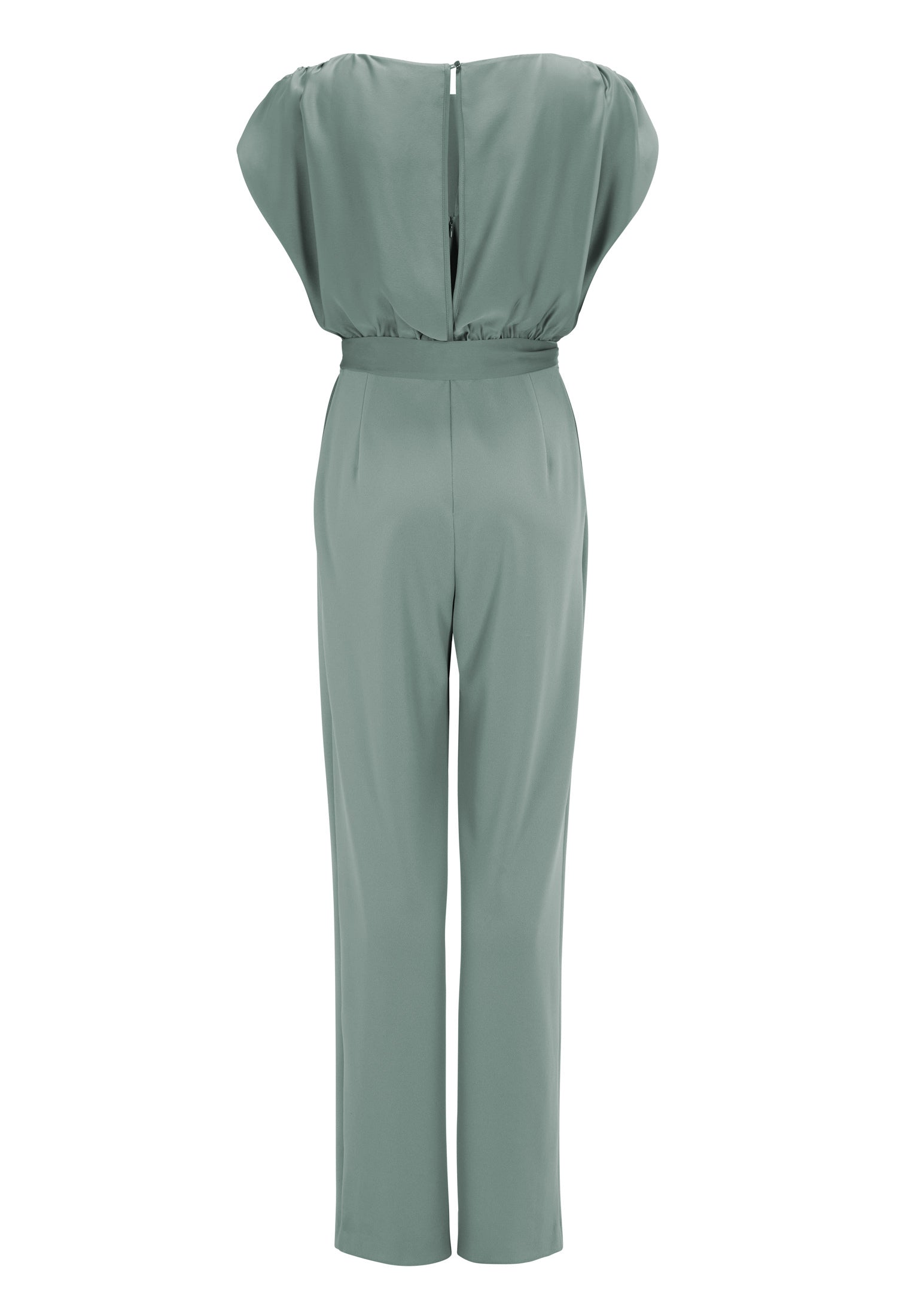 Jumpsuit aus Material-Mix