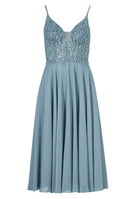 Cocktailkleid aus Materialmix