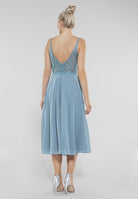 Cocktailkleid aus Materialmix