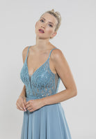 Cocktailkleid aus Materialmix