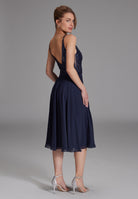 Cocktailkleid aus Materialmix