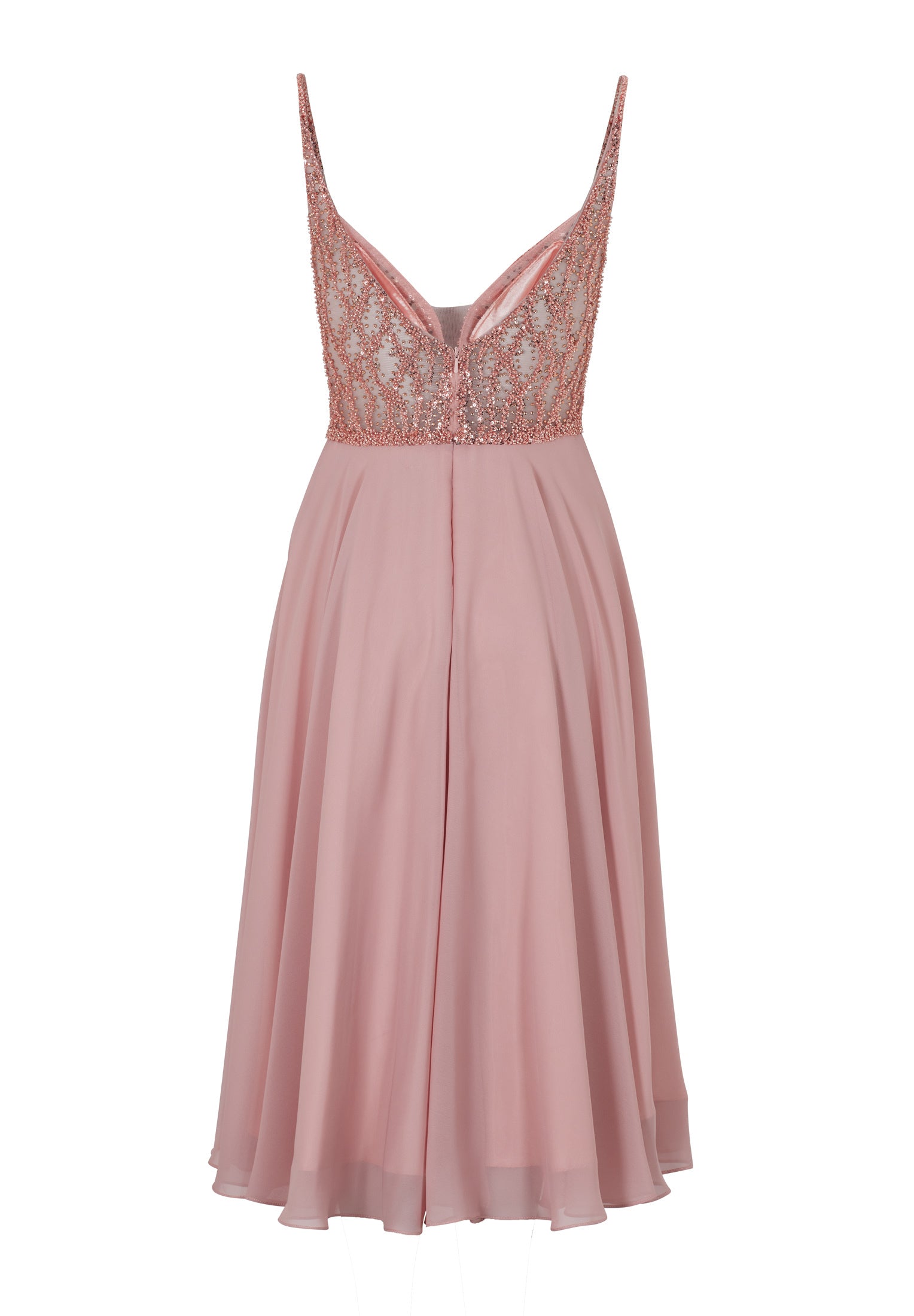 Cocktailkleid aus Materialmix