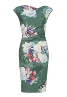 Cocktailkleid aus bedrucktem Scuba