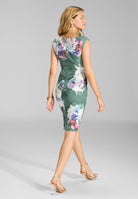 Cocktailkleid aus bedrucktem Scuba