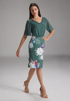 Cocktailkleid mit Scubarock