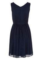 Cocktailkleid aus Crinkle Chiffon mit Taillenpasse