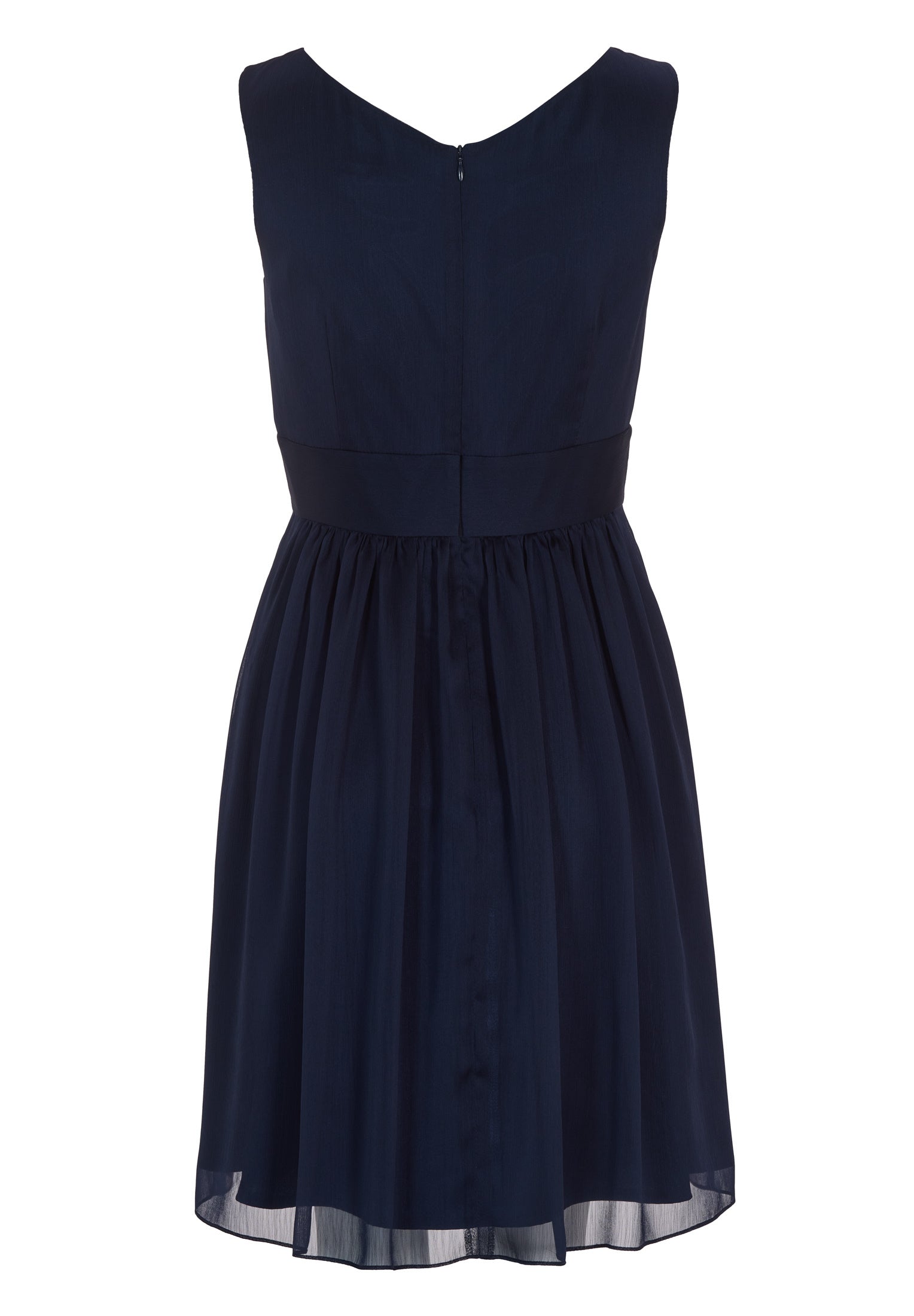 Cocktailkleid aus Crinkle Chiffon mit Taillenpasse