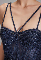 Corsagenkleid im See-Through-Look