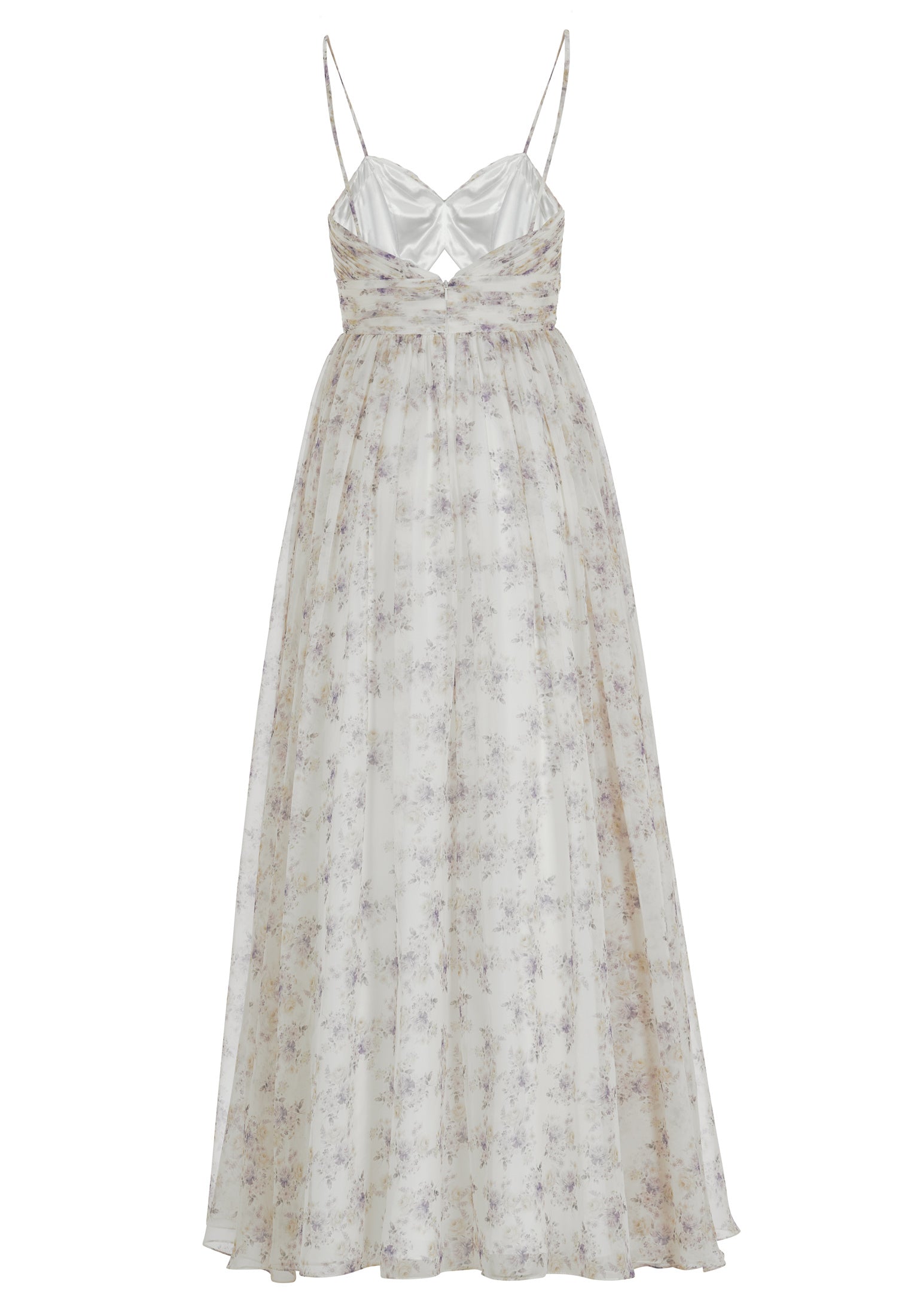 Fließendes Printkleid mit Cut-Out Detail