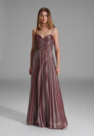 Schimmerndes Plisseekleid