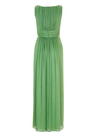 Abendkleid aus Crinkle Chiffon mit Knoten Detail