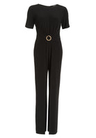 Jumpsuit aus Jersey mit Zierschnalle