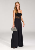 Clutch mit Ziersteinbesatz silver One Size