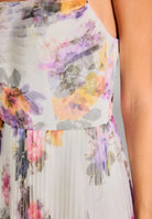 Printkleid mit plissiertem Rock