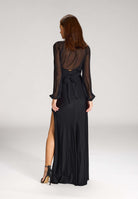 Wickelbolero mit langen Ärmeln