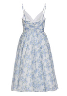 Midikleid aus Chiffon mit floralem Print