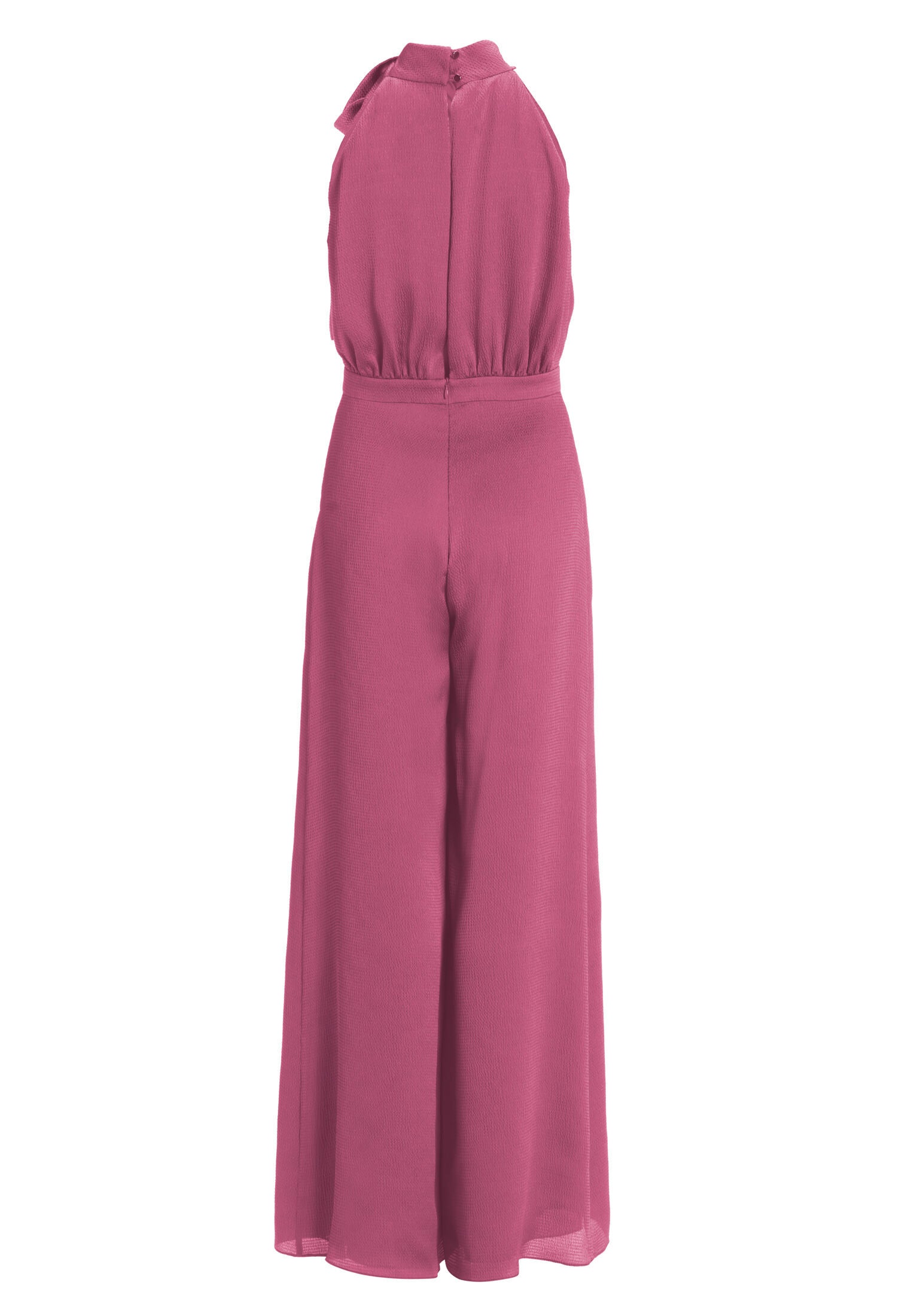Jumpsuit mit Schluppe aus gehämmertem Satin
