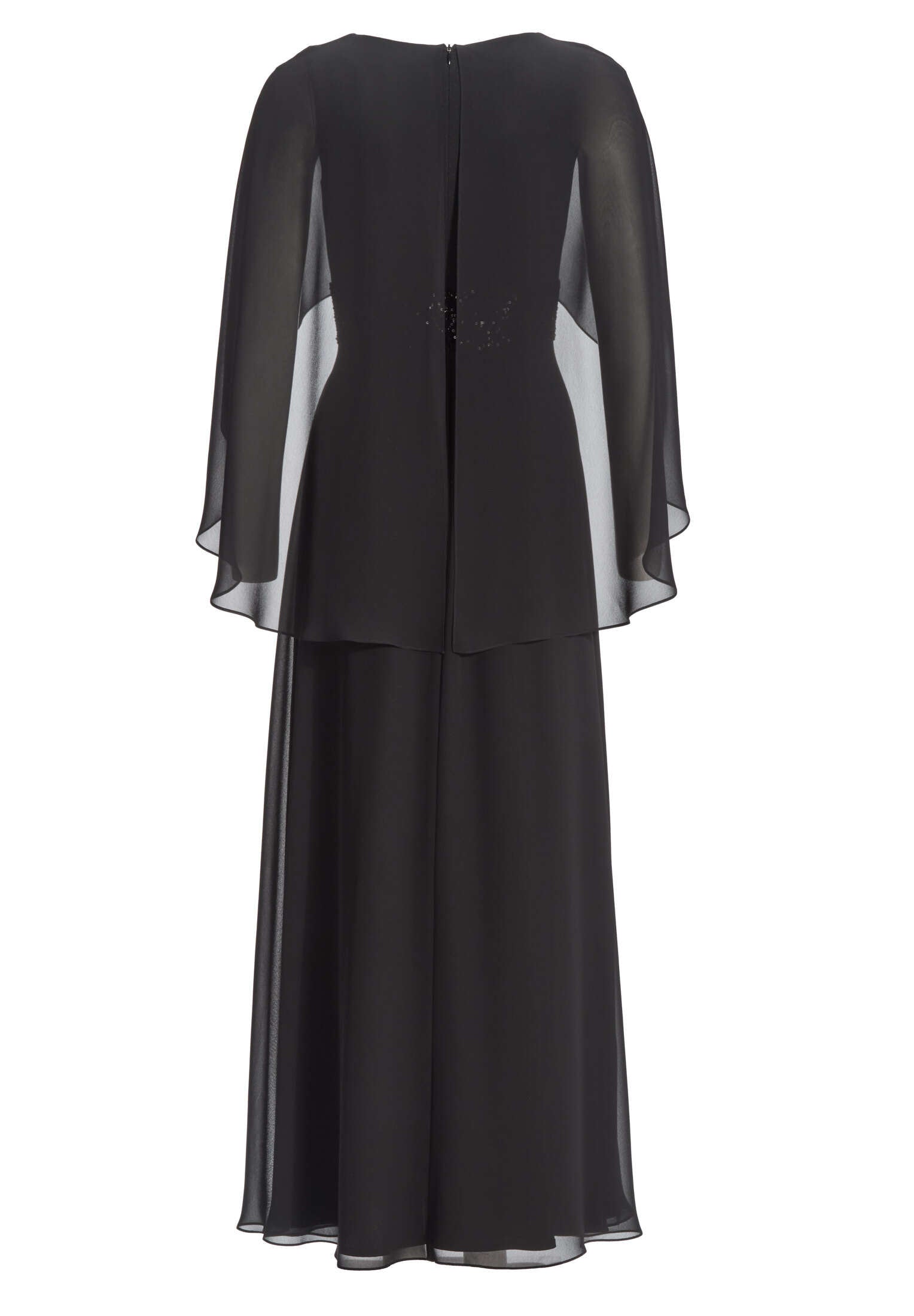 Abendkleid mit Cape aus Chiffon