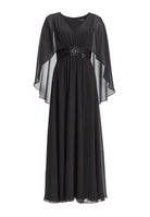 Abendkleid mit Cape aus Chiffon