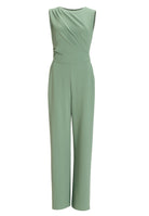 Jumpsuit aus Crepe Jersey mit Drapierung