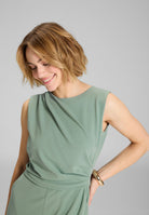 Jumpsuit aus Crepe Jersey mit Drapierung