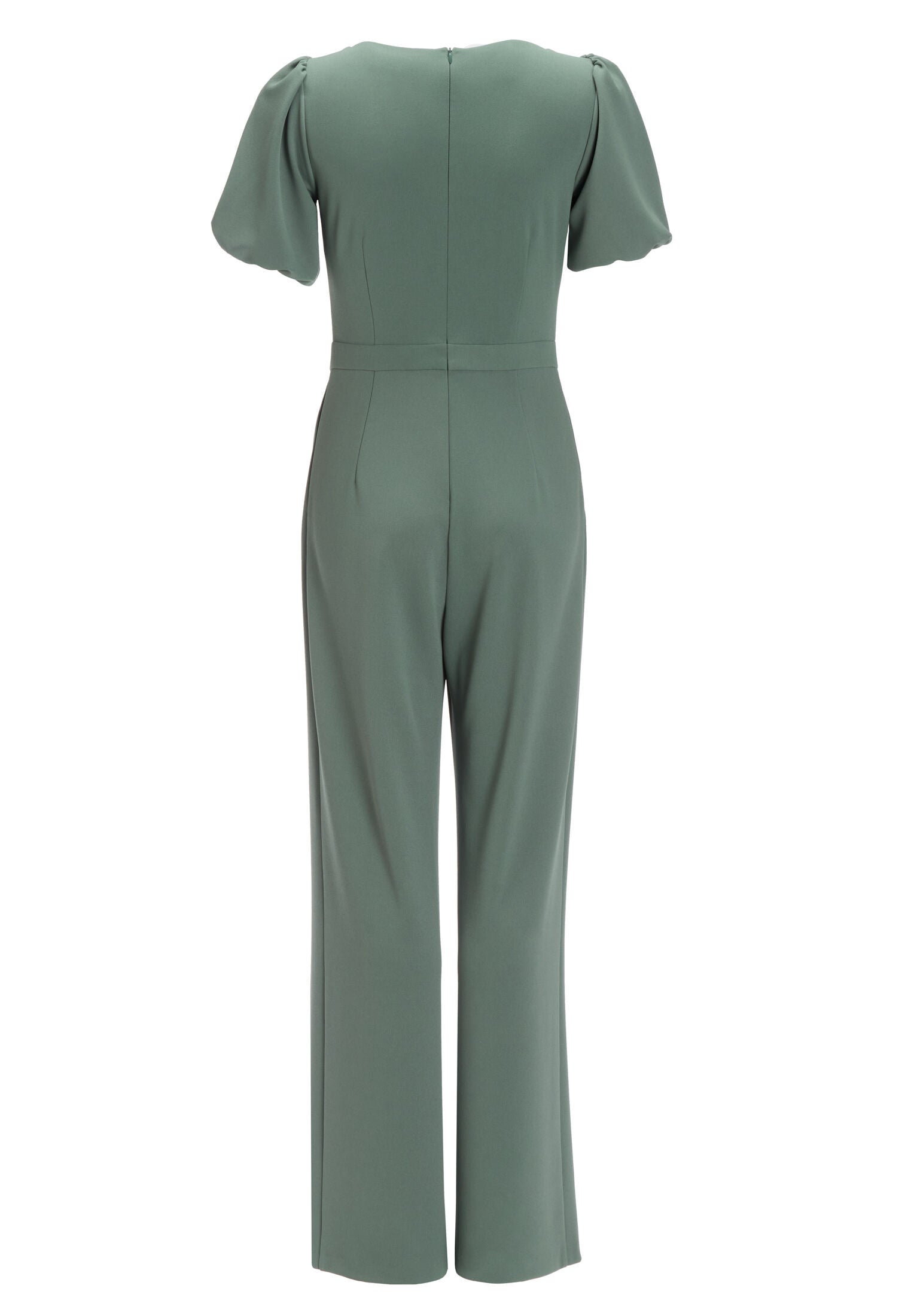 Jumpsuit aus Crepe Jersey mit Ballonärmeln