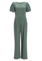 Jumpsuit aus Crepe Jersey mit Ballonärmeln