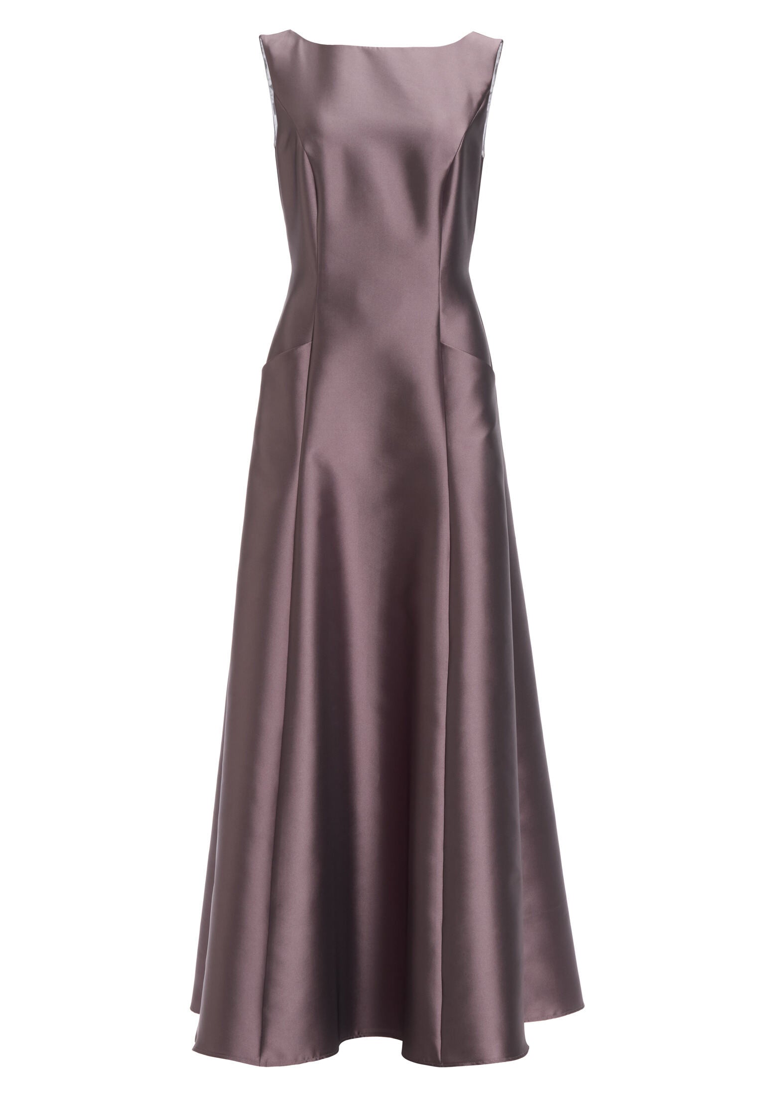 Abendkleid aus Twill mit Taschen
