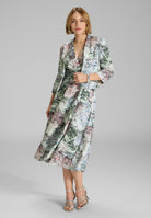 Floral bedruckter Scuba Blazer deep slate | multi